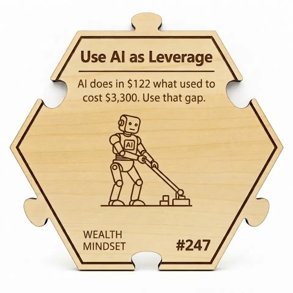 Use AI as Leverage — Puzzle4Life™ piece front