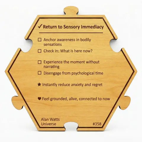 Return to Sensory Immediacy — Puzzle4Life™ piece back