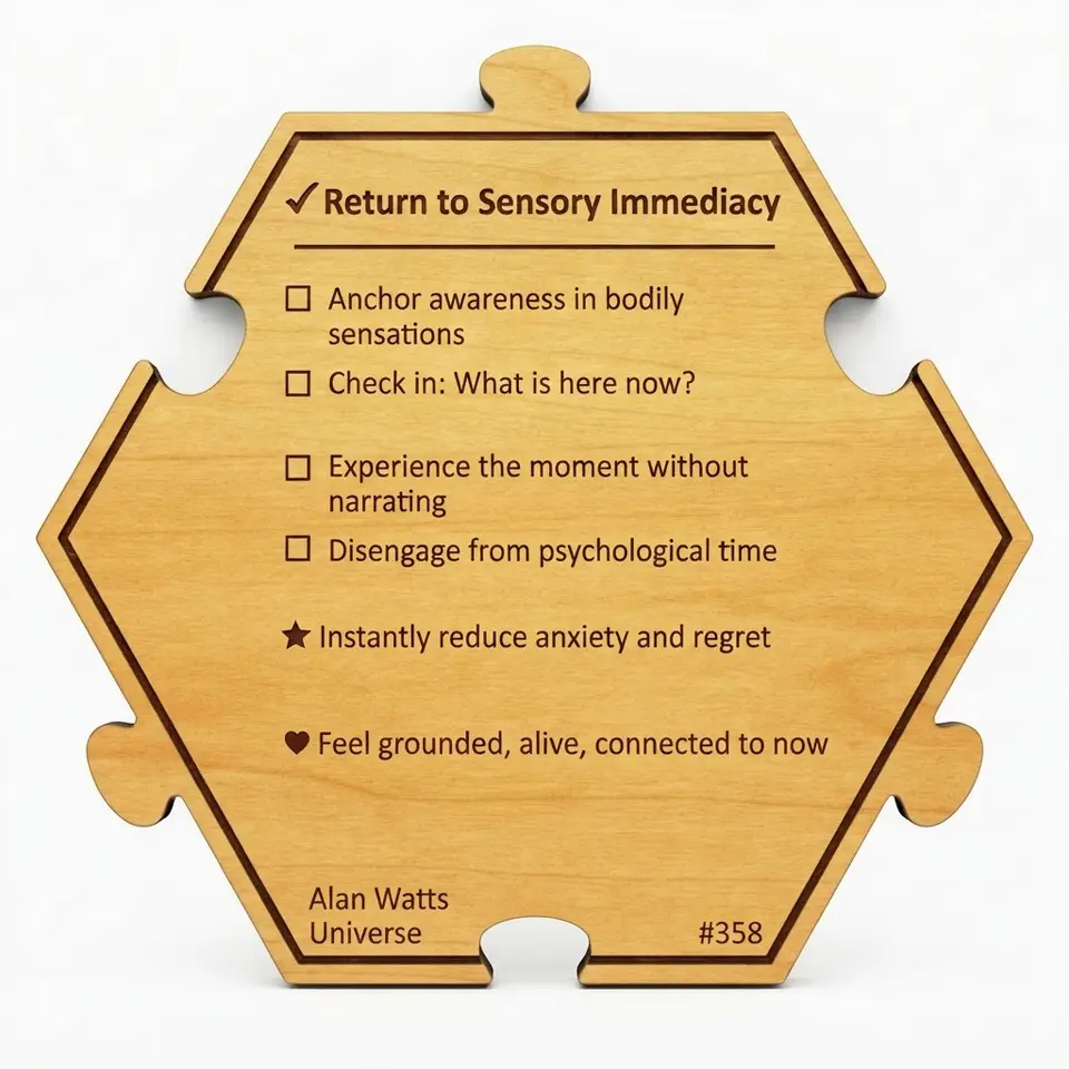 Return to Sensory Immediacy — Puzzle4Life™ piece back