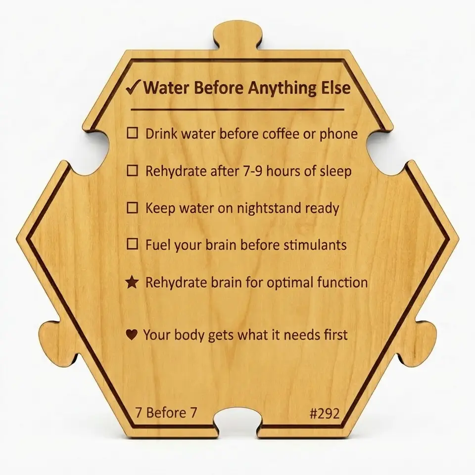 Water Before Anything Else — Puzzle4Life™ piece back