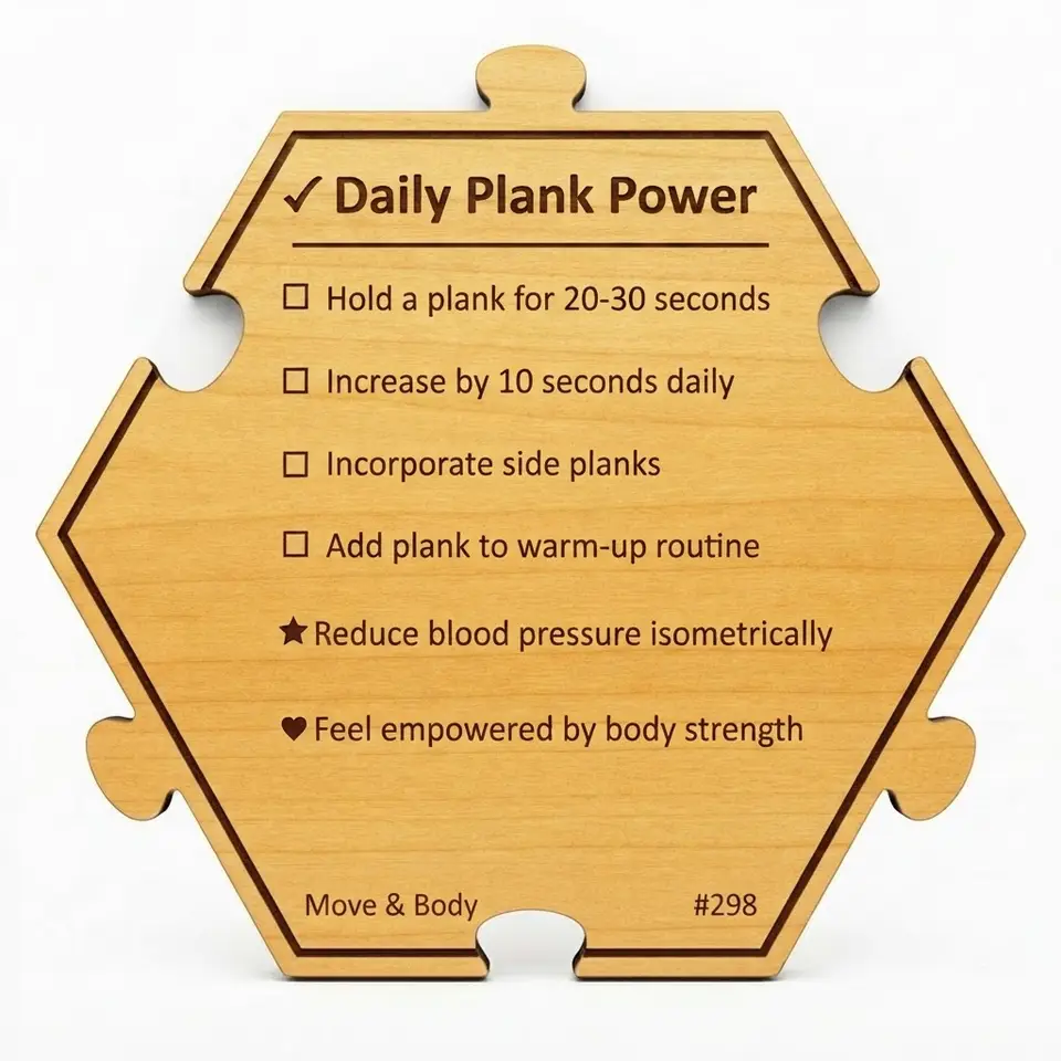 Strengthen Your Core Daily — Puzzle4Life™ piece back