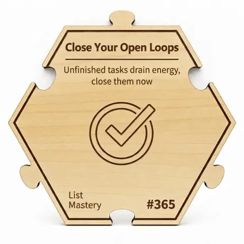 Close Your Open Loops — Puzzle4Life™ piece front