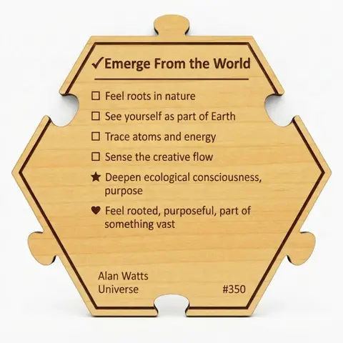Emerge From the World — Puzzle4Life™ piece back