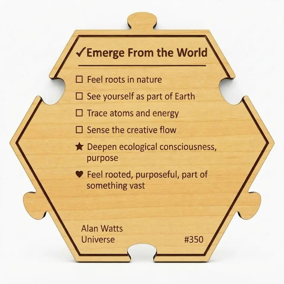 Emerge From the World — Puzzle4Life™ piece back