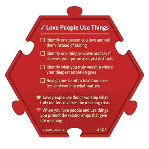 Love People Use Things — Puzzle4Life™ piece back