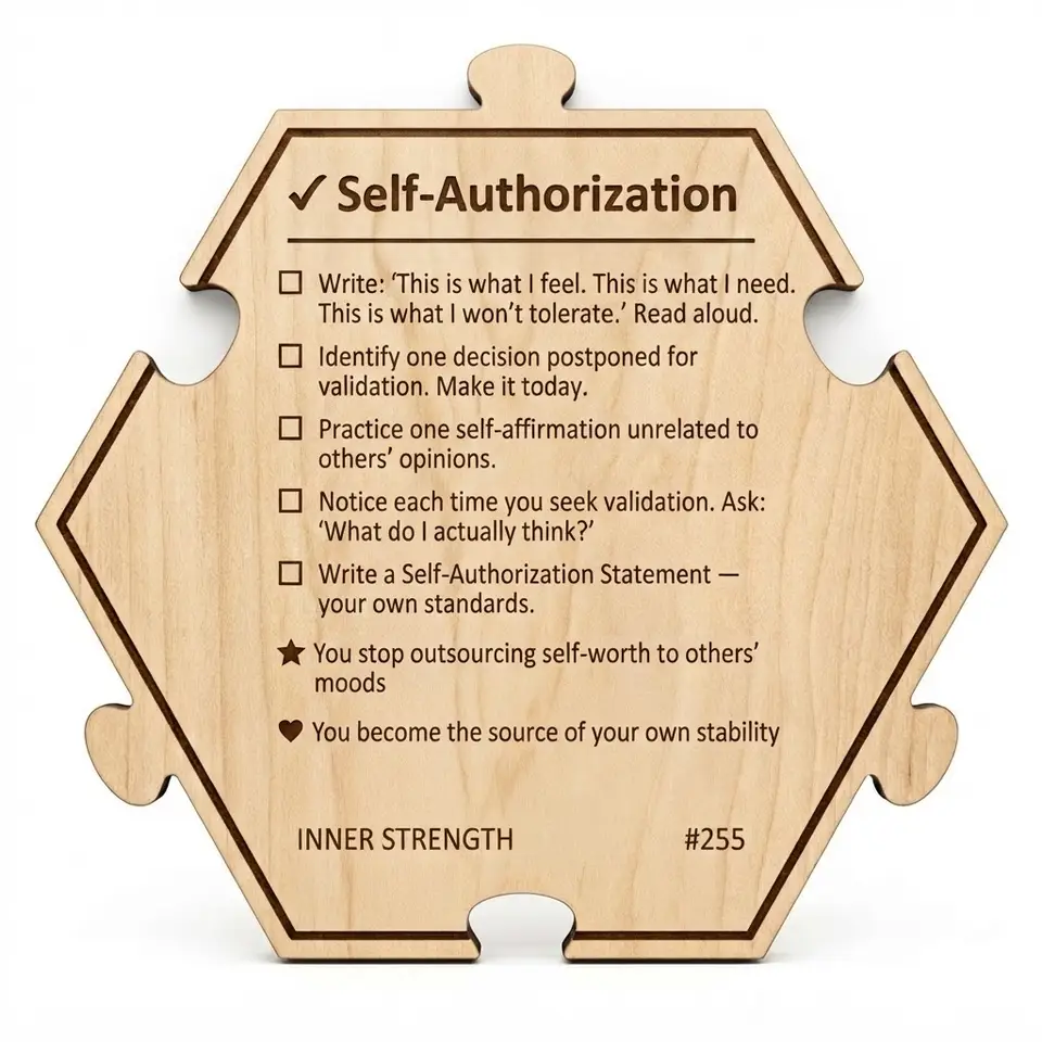 Self-Authorization — Puzzle4Life™ piece back