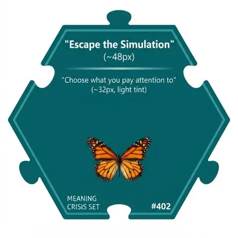 Escape the Simulation — Puzzle4Life™ piece front