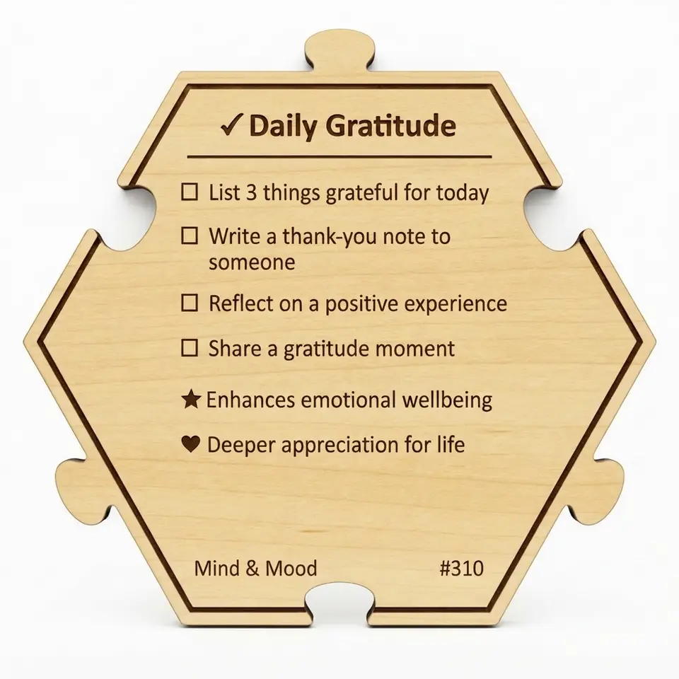 Embrace Daily Gratitude — Puzzle4Life™ piece back