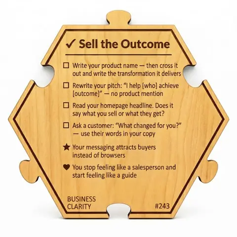 Sell the Outcome — Puzzle4Life™ piece back