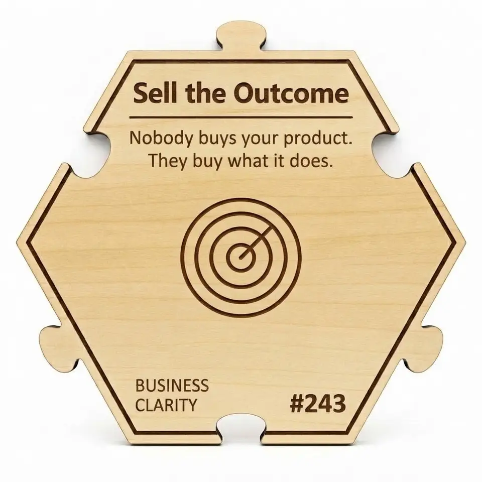 Sell the Outcome — Puzzle4Life™ piece front