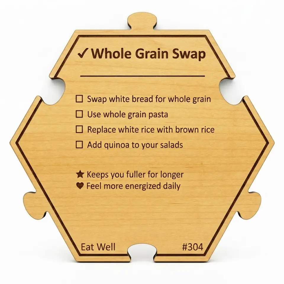 Boost Your Health with Whole Grains — Puzzle4Life™ piece back