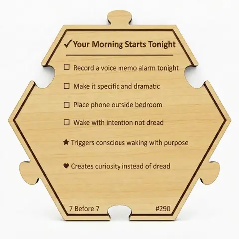 Your Morning Starts Tonight — Puzzle4Life™ piece back