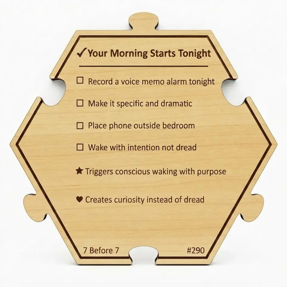 Your Morning Starts Tonight — Puzzle4Life™ piece back