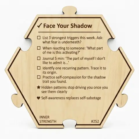 Face Your Shadow — Puzzle4Life™ piece back