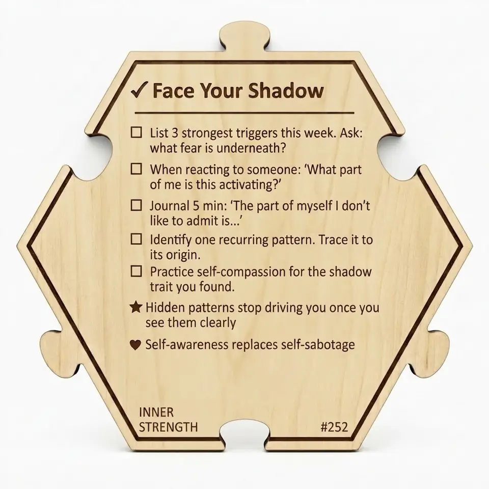 Face Your Shadow — Puzzle4Life™ piece back