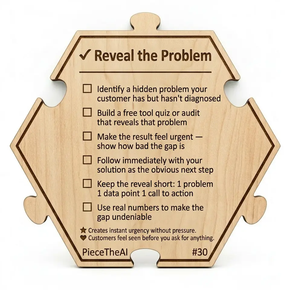 Reveal the Problem — Puzzle4Life™ piece back