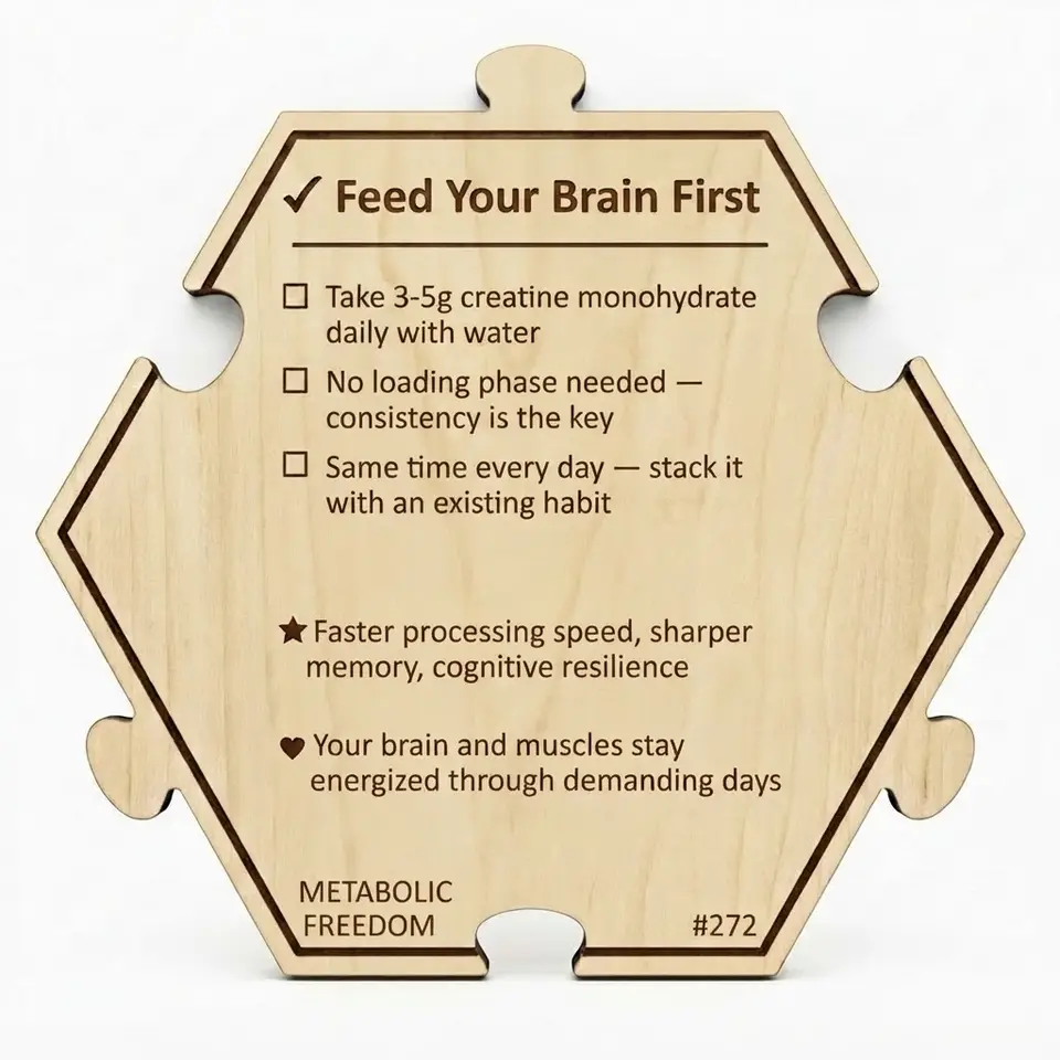 Feed Your Brain First — Puzzle4Life™ piece back