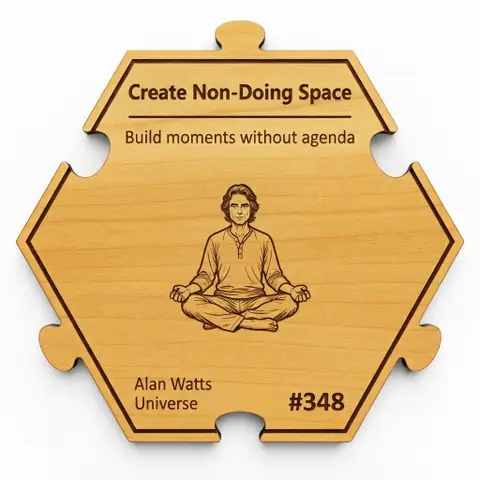 Create Non-Doing Space — Puzzle4Life™ piece front