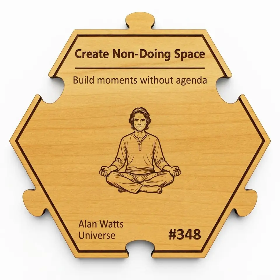 Create Non-Doing Space — Puzzle4Life™ piece front