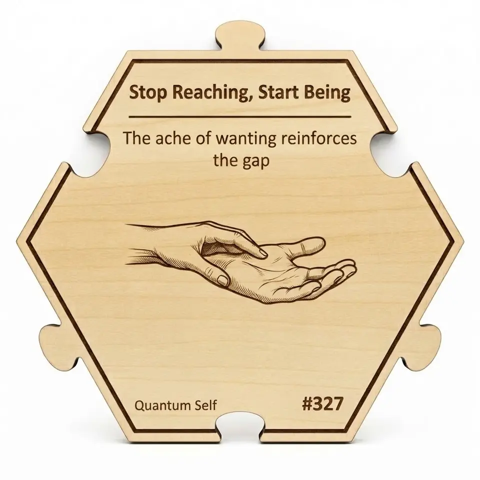 Stop Reaching, Start Being — Puzzle4Life™ piece front