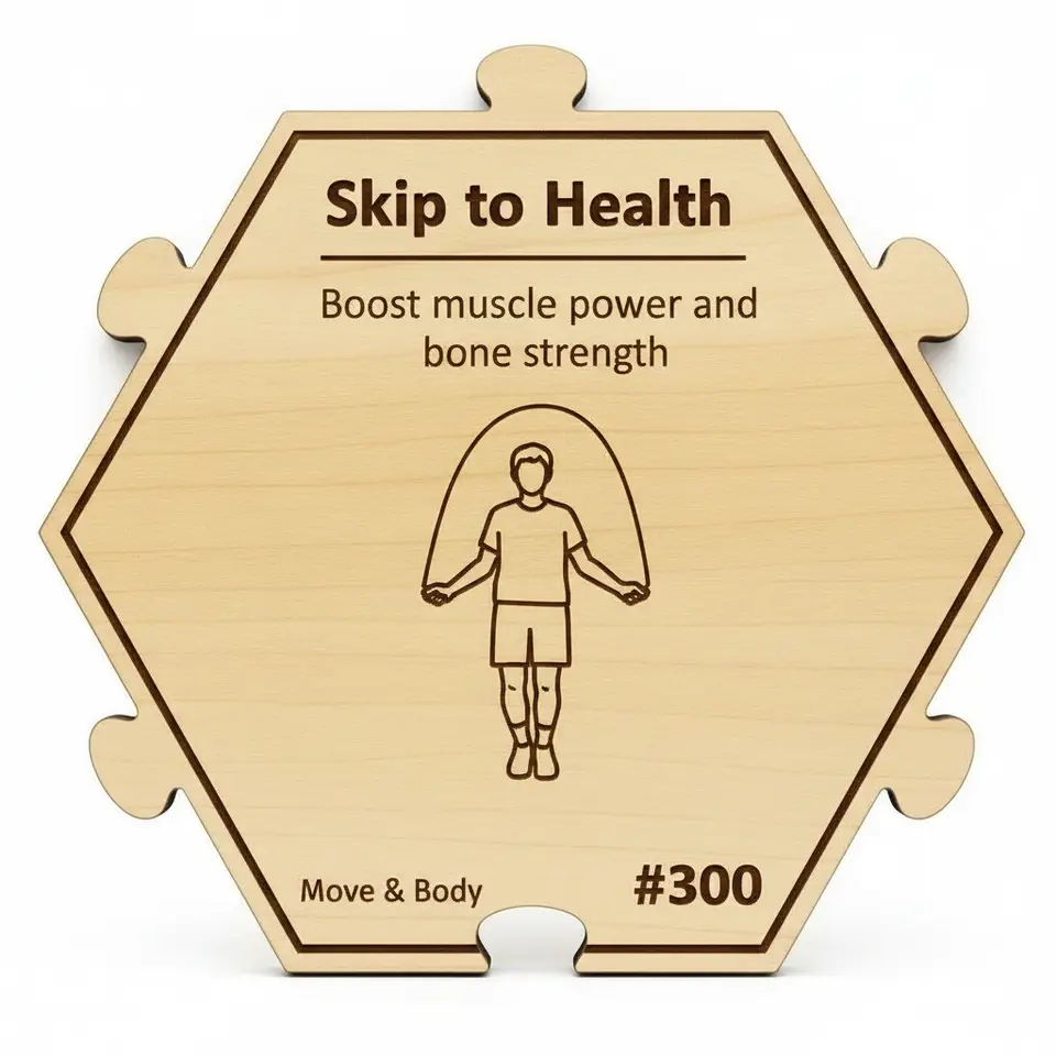 Jump Into Health with Skipping — Puzzle4Life™ piece front