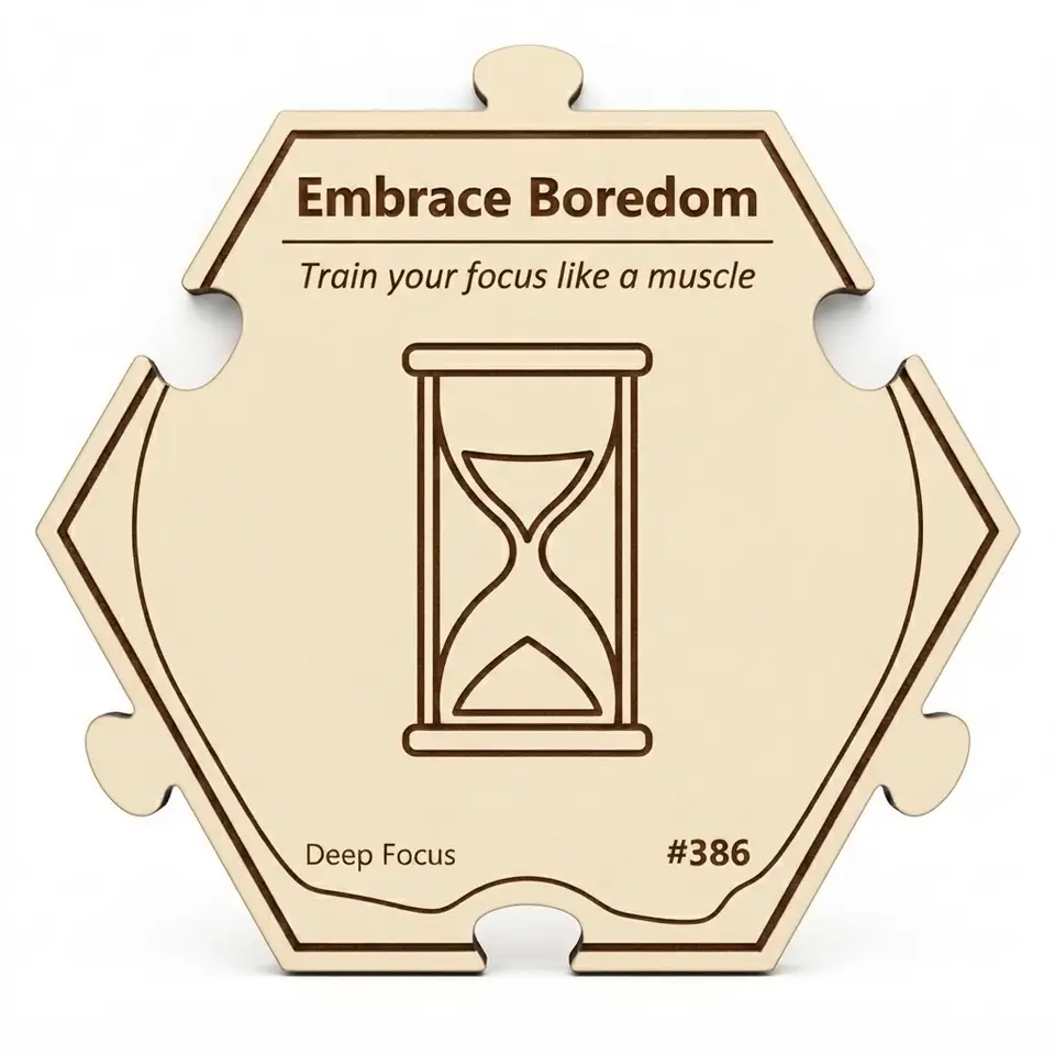 Embrace Boredom — Puzzle4Life™ piece front