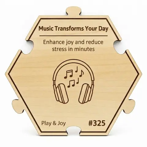 Transform Your Day with Music — Puzzle4Life™ piece front