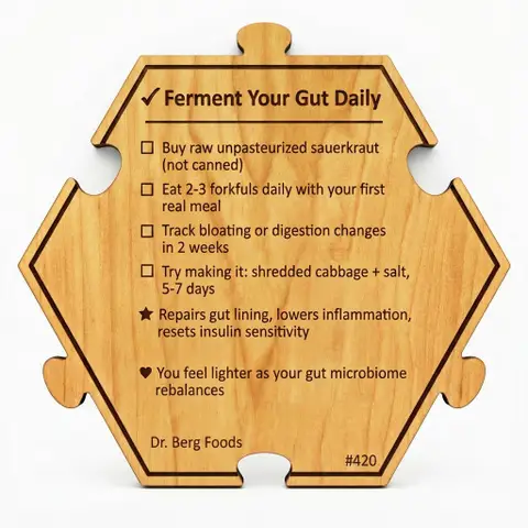 Dr. Berg — 7 Healthiest Foods #420 — Puzzle4Life™ piece back