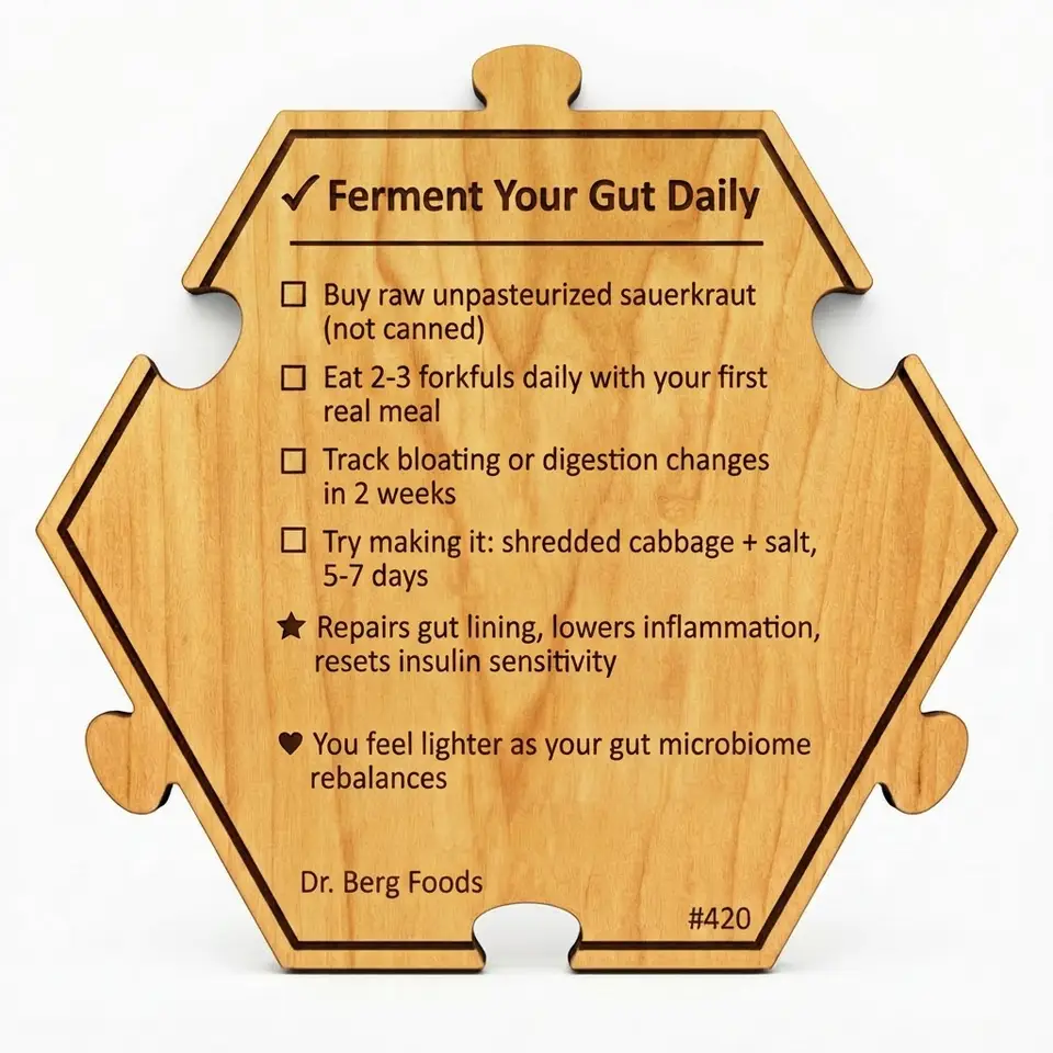 Dr. Berg — 7 Healthiest Foods #420 — Puzzle4Life™ piece back