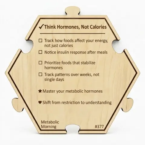 Think Hormones Not Calories — Puzzle4Life™ piece back