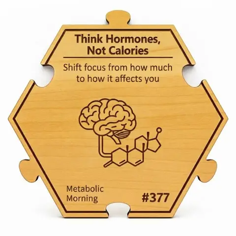 Think Hormones Not Calories — Puzzle4Life™ piece front
