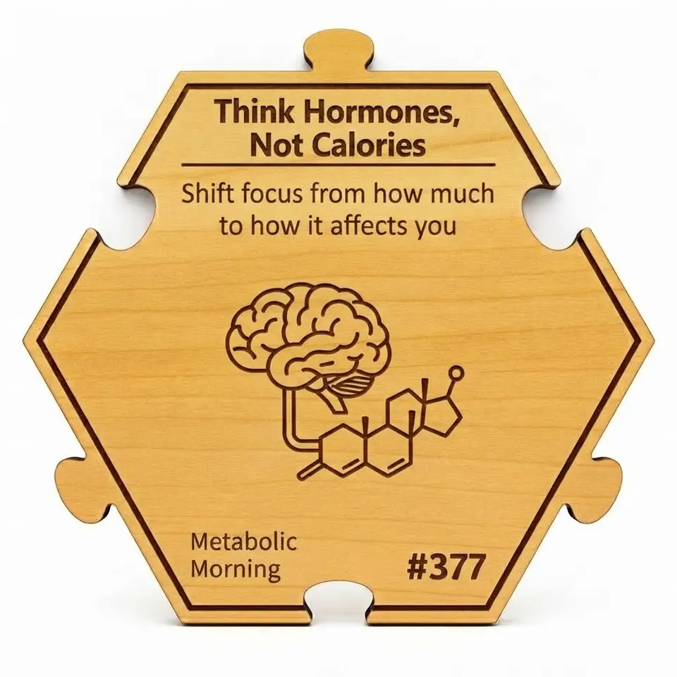 Think Hormones Not Calories — Puzzle4Life™ piece front