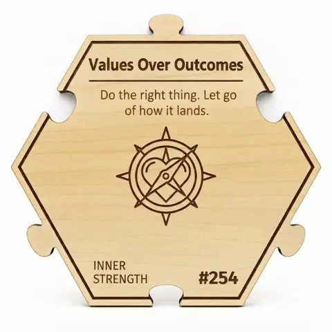 Values Over Outcomes — Puzzle4Life™ piece front