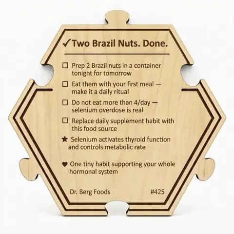 Dr. Berg — 7 Healthiest Foods #425 — Puzzle4Life™ piece back