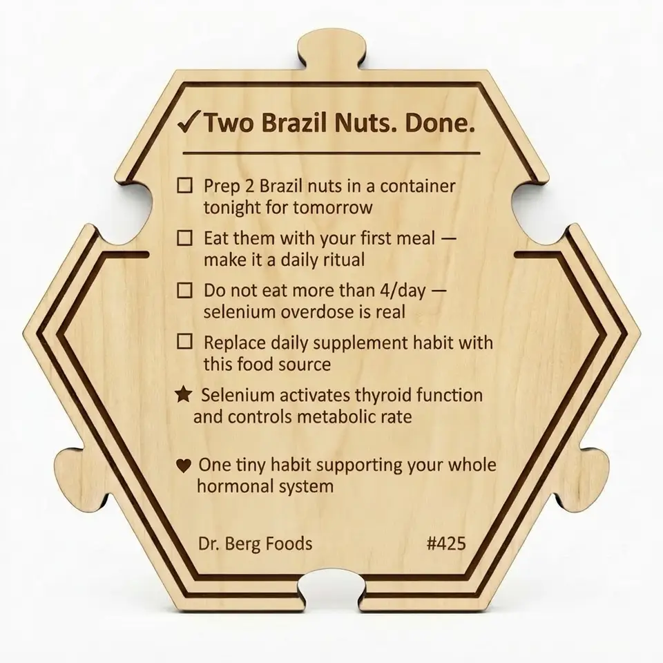 Dr. Berg — 7 Healthiest Foods #425 — Puzzle4Life™ piece back