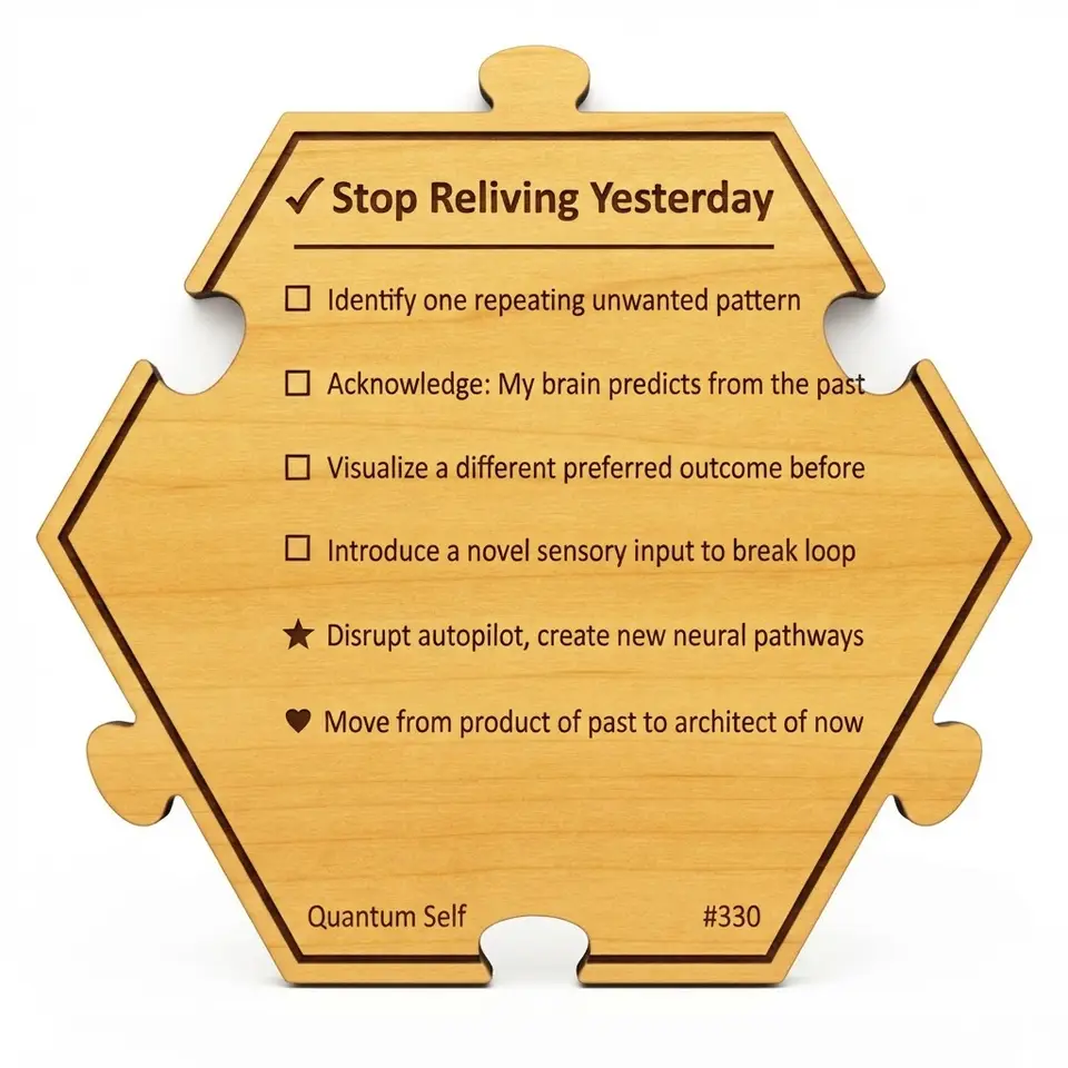 Stop Reliving Yesterday — Puzzle4Life™ piece back