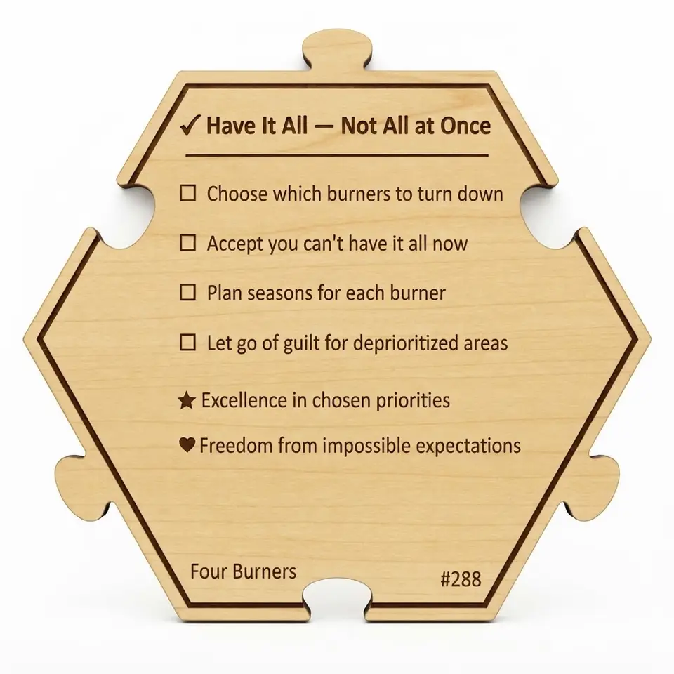 You Can Have It All — Just Not All at Once — Puzzle4Life™ piece back