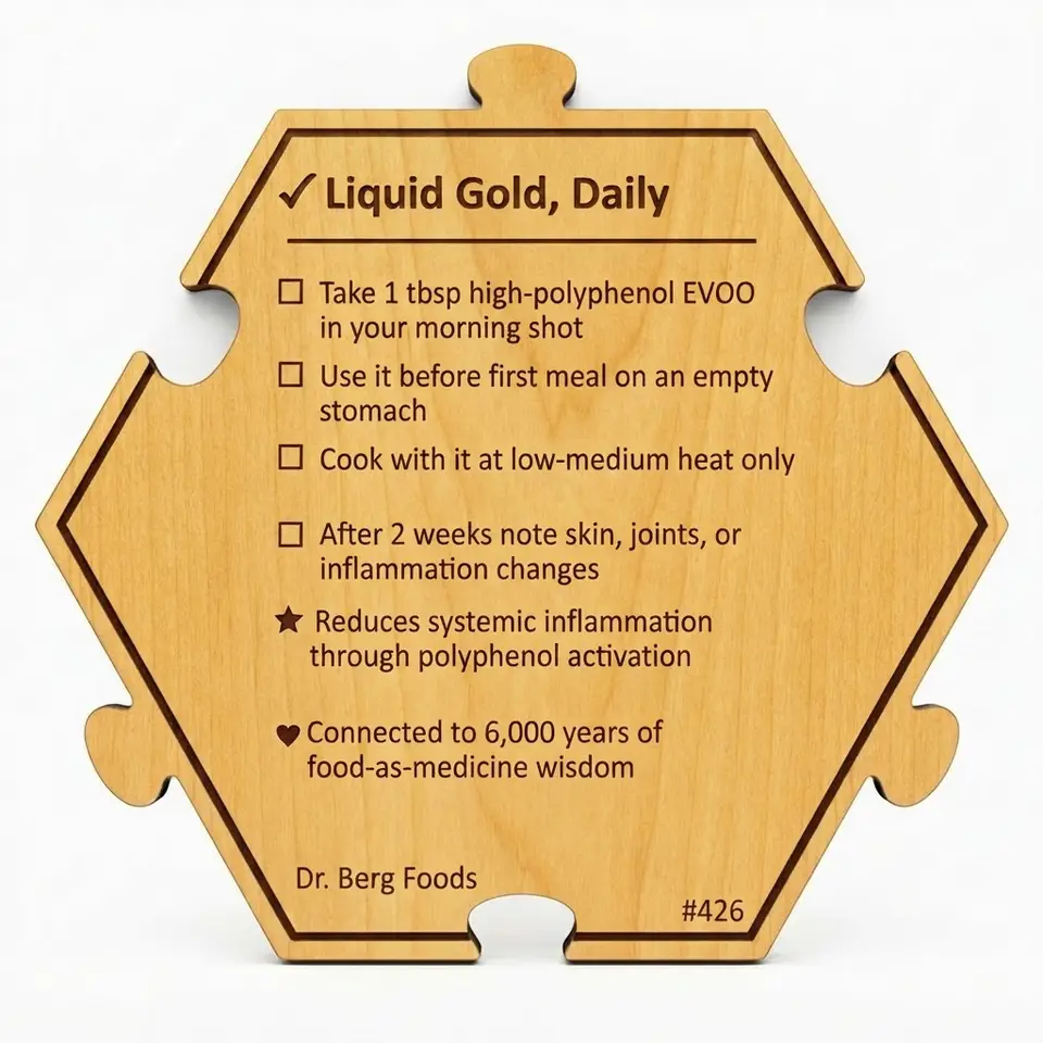 Dr. Berg — 7 Healthiest Foods #426 — Puzzle4Life™ piece back