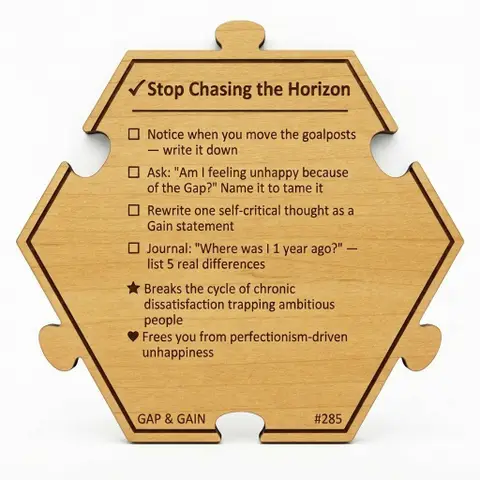 Stop Chasing the Horizon — Puzzle4Life™ piece back