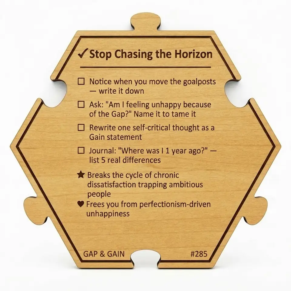 Stop Chasing the Horizon — Puzzle4Life™ piece back