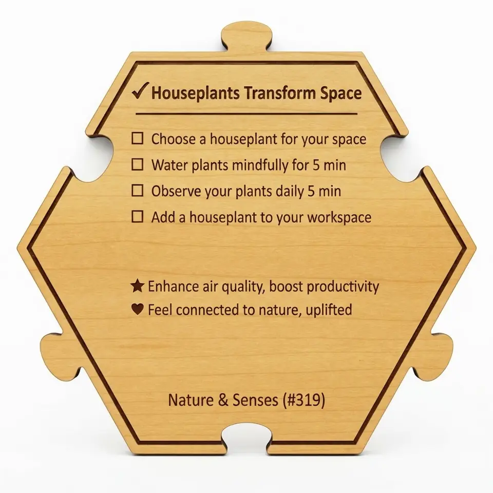 Transform Your Space with Houseplants — Puzzle4Life™ piece back