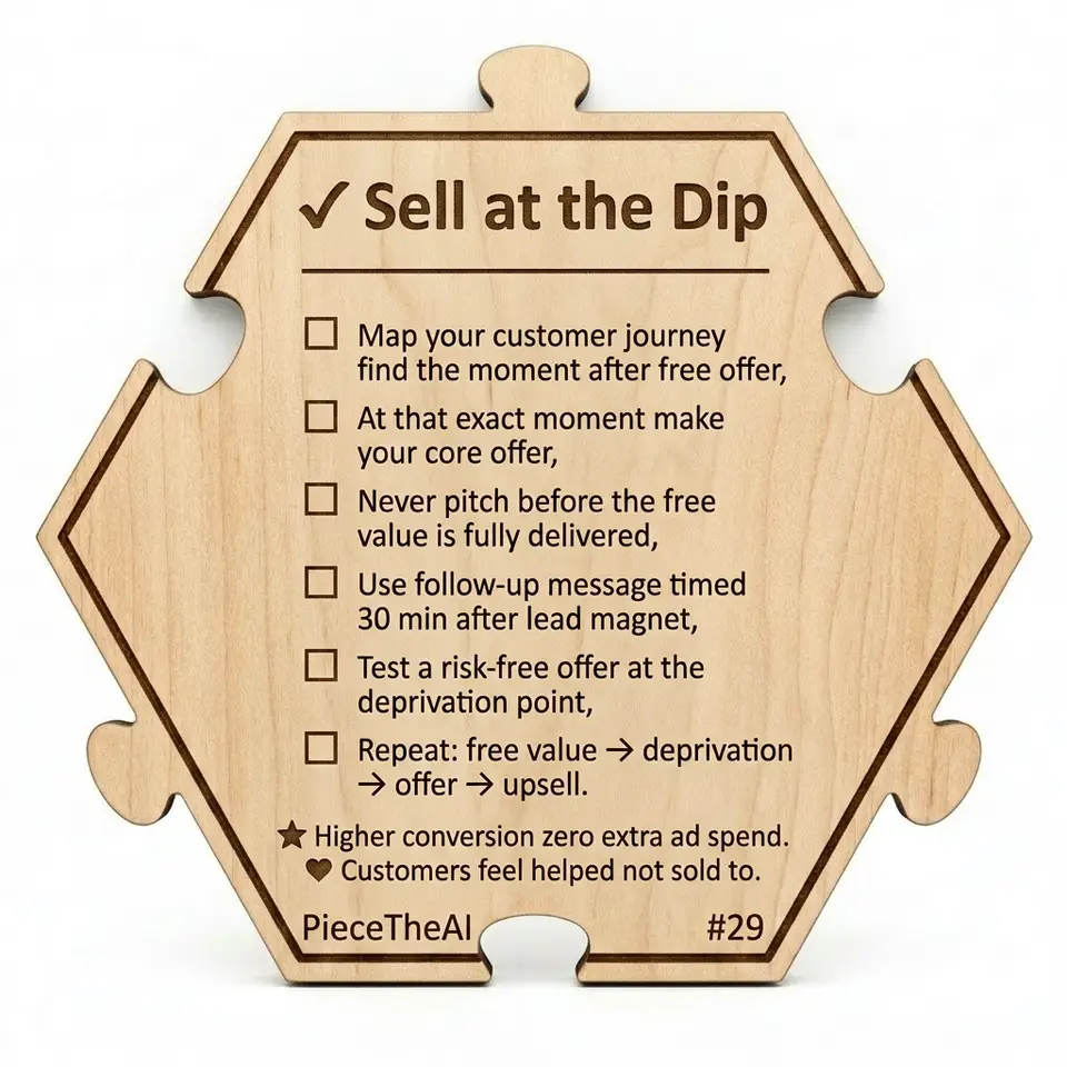Sell at the Dip — Puzzle4Life™ piece back