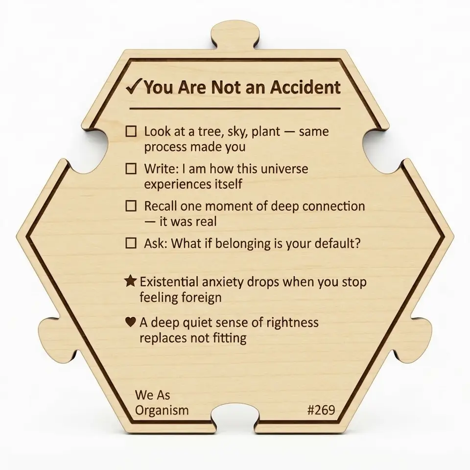 You Are Not an Accident — Puzzle4Life™ piece back