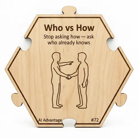 Who vs How — Puzzle4Life™ piece front