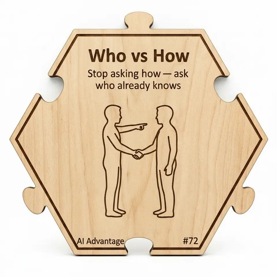 Who vs How — Puzzle4Life™ piece front