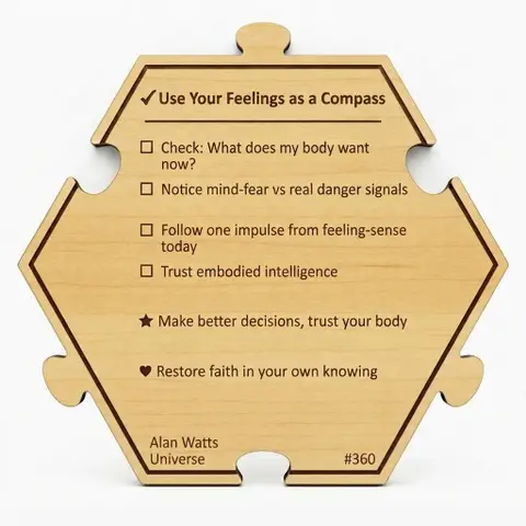 Use Your Feelings as a Compass — Puzzle4Life™ piece back