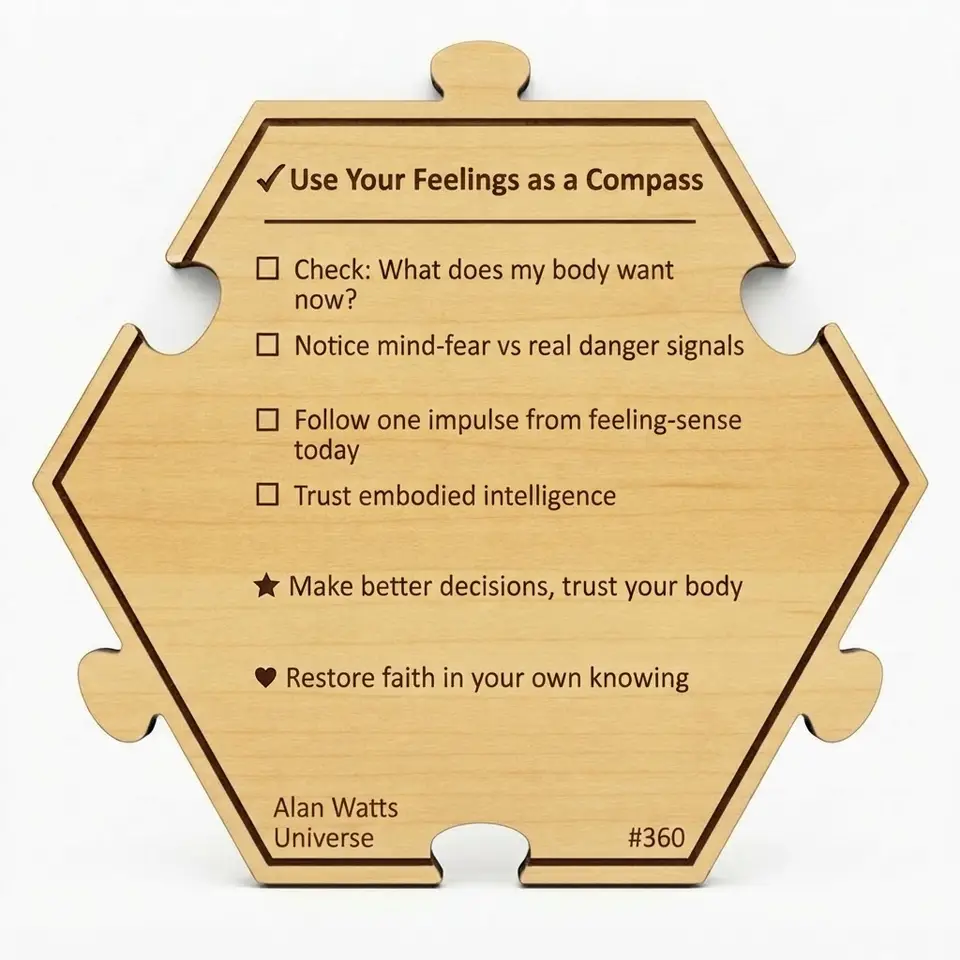 Use Your Feelings as a Compass — Puzzle4Life™ piece back