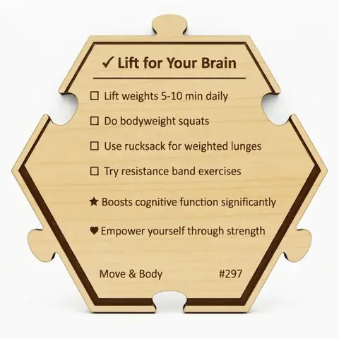 Boost Your Brain with Weights — Puzzle4Life™ piece back