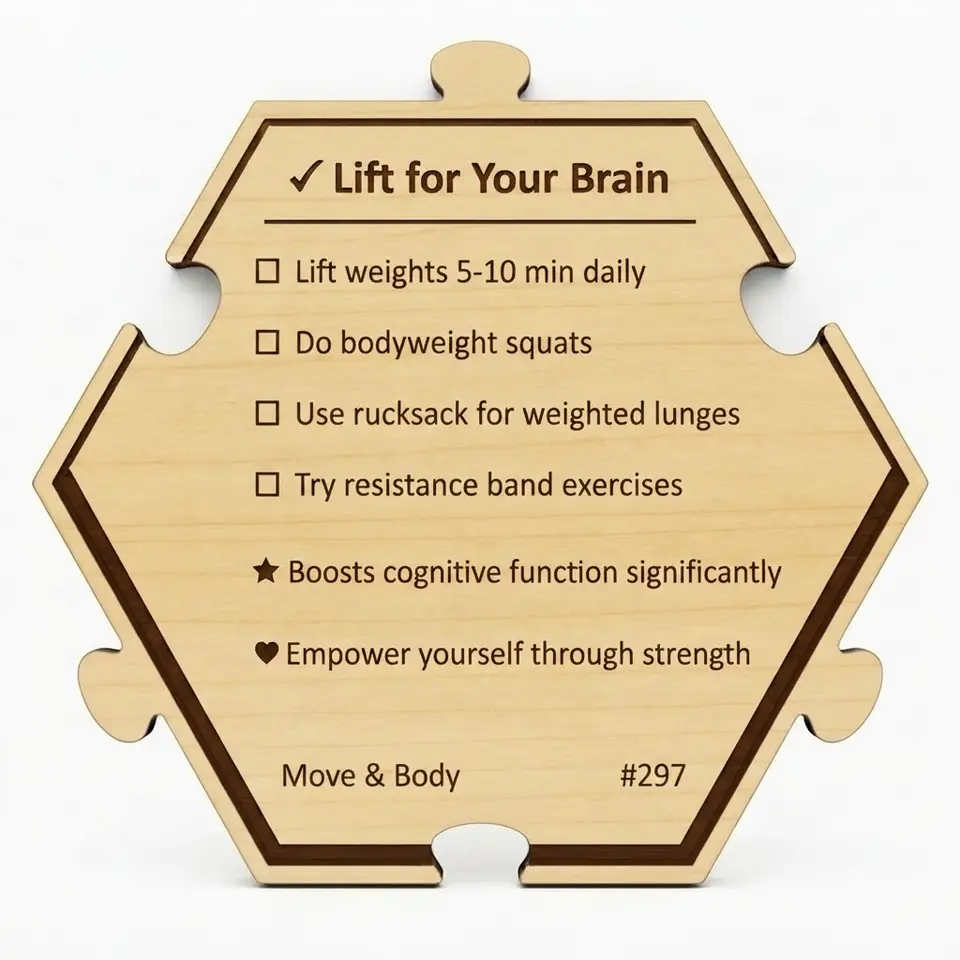 Boost Your Brain with Weights — Puzzle4Life™ piece back