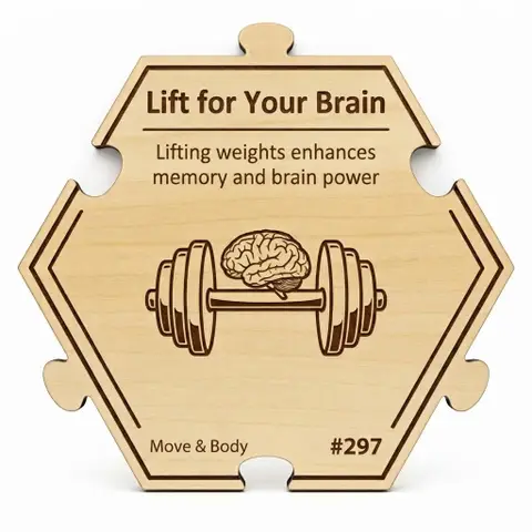 Boost Your Brain with Weights — Puzzle4Life™ piece front